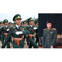 Trang phục dự lễ mùa đông của nam sĩ quan quân đội nhân dân