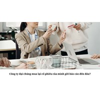 Công ty đại chúng mua lại cổ phiếu của mình gửi báo cáo đến đâu?