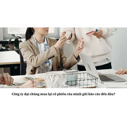 Công ty đại chúng mua lại cổ phiếu của mình gửi báo cáo đến đâu?