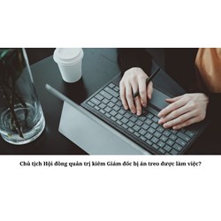 Chủ tịch Hội đồng quản trị kiêm Giám đốc bị án treo được làm việc?