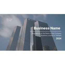 Vietnamese Laws Governing the Name of a Company Business Location