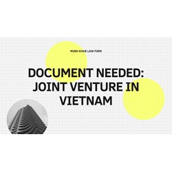 A Document regarding Joint Venture Company Establishment in VN
