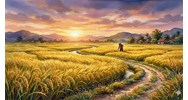 Phân tích bài thơ Cánh đồng siêu hay, đạt điểm cao