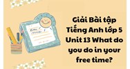 Giải Bài tập tiếng Anh lớp 5 Unit 13 What do you do in your free time?
