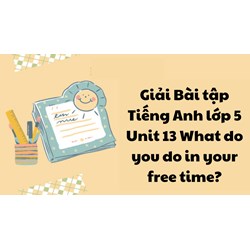Giải Bài tập tiếng Anh lớp 5 Unit 13 What do you do in your free time?