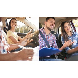 Mức phạt không ghi tên cơ sở đào tạo, số điện thoại ở mặt ngoài cửa xe tập lái