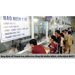 Quy định về Thanh tra, kiểm tra công tác khám bệnh, chữa bệnh BHYT