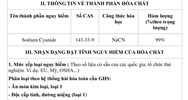 Hướng dẫn về xây dựng phiếu an toàn hóa chất
