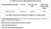 Hướng dẫn về xây dựng phiếu an toàn hóa chất