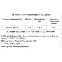 Hướng dẫn về xây dựng phiếu an toàn hóa chất
