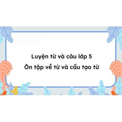 Giải Luyện từ và câu lớp 5: Ôn tập về từ và cấu tạo từ trang 166