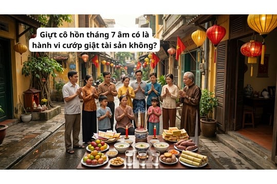 Giựt cô hồn tháng 7 âm có là hành vi cướp giật tài sản không?