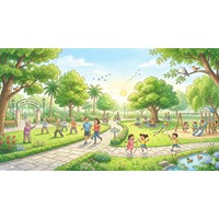 Dàn ý Tả cảnh buổi sáng trong công viên hay nhất - Tập làm văn lớp 5