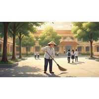 Nghị luận vệ sinh trường học là trách nhiệm của những người lao công