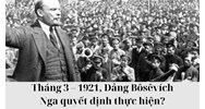 Tháng 3 – 1921, Đảng Bôsêvích Nga quyết định thực hiện?