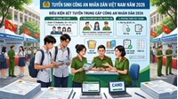Điều kiện xét tuyển vào các trường trung cấp Công an nhân dân 2026