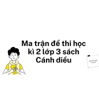 Ma trận đề thi học kì 2 lớp 3 sách Cánh diều chi tiết