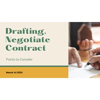 Points to Consider while Drafting and Negotiating Contracts