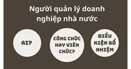 Người quản lý doanh nghiệp nhà nước có được là công chức hay viên chức không?