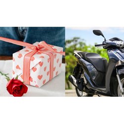 Người yêu tặng quà là xe máy trong lễ Valentine có phải đóng thuế?