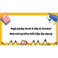 Ngữ pháp Unit 6 lớp 11 Global Warming kèm bài tập áp dụng