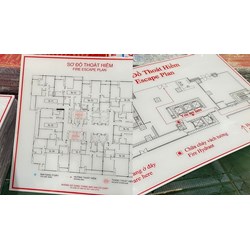 Trên sơ đồ thoát hiểm PCCC phải có những nội dung chỉ dẫn nào?