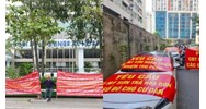 Mức phạt khi căng băng rôn đòi nợ tại đất dành cho đường bộ