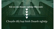 Quy định tái cơ cấu doanh nghiệp nhà nước để chuyển đổi loại hình