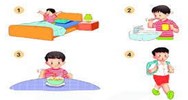 Viết 3-4 câu kể về những việc em thường làm trước khi đi học