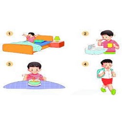 Viết 3-4 câu kể về những việc em thường làm trước khi đi học