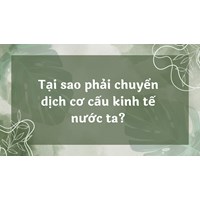Tại sao phải chuyển dịch cơ cấu kinh tế nước ta? - Địa lý lớp 12