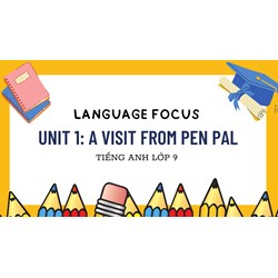 Ngữ pháp Tiếng Anh lớp 9 Unit 1 A Visit From A Pen Pal đầy đủ