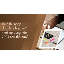 Thuế thu nhập doanh nghiệp mới nhất áp dụng năm 2024 như thế nào?