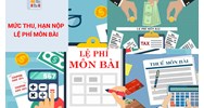 Mức thu lệ phí môn bài đối với hoạt động sản xuất, kinh doanh như thế nào?