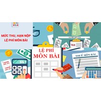 Mức thu lệ phí môn bài đối với hoạt động sản xuất, kinh doanh như thế nào?