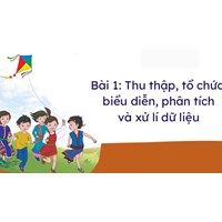 Bài tập Thu thập, tổ chức, biểu diễn, phân tích và xử lí dữ liệu