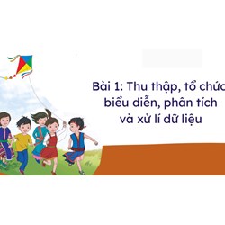 Bài tập Thu thập, tổ chức, biểu diễn, phân tích và xử lí dữ liệu