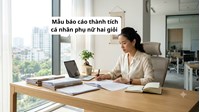 Mẫu báo cáo thành tích cá nhân phụ nữ hai giỏi
