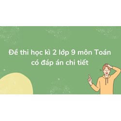 Đề thi học kì 2 môn Toán lớp 9 có đáp án chi tiết