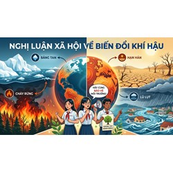 Nghị luận xã hội về hiện tượng biến đổi khí hậu siêu hay