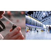 Khu cách ly của sân bay cấm hút thuốc có nơi cho người hút thuốc?