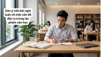 Dàn ý viết bài nghị luận về một vấn đề đặt ra trong tác phẩm văn học