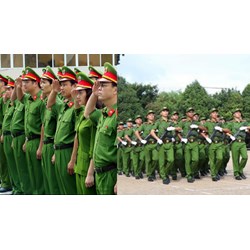 Các cấp bậc hàm của công dân thực hiện nghĩa vụ công an