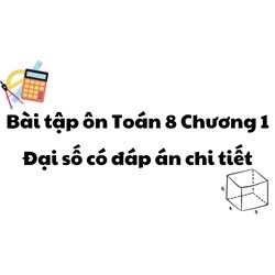 Bài tập ôn Toán 8 Chương 1 Đại số có đáp án chi tiết