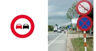 Mức phạt khi lái xe ô tô vượt xe tại đoạn đường có biển báo cấm vượt