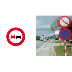 Mức phạt khi lái xe ô tô vượt xe tại đoạn đường có biển báo cấm vượt