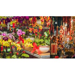 Dàn ý Tả quang cảnh một phiên chợ Tết siêu hay, đạt điểm cao