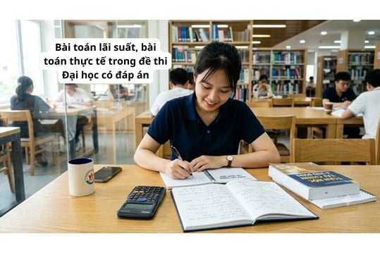 Bài toán lãi suất, bài toán thực tế trong đề thi Đại học có đáp án