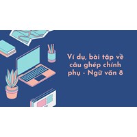 Ví dụ, bài tập về câu ghép chính phụ - Ngữ văn 8