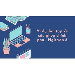 Ví dụ, bài tập về câu ghép chính phụ - Ngữ văn 8